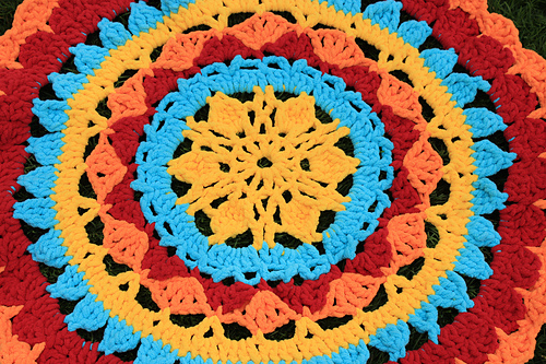 Ravelry: Mandala Toddler Mat pattern by Jennifer E. Ryan