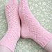 Twisted Bricks socks pattern 