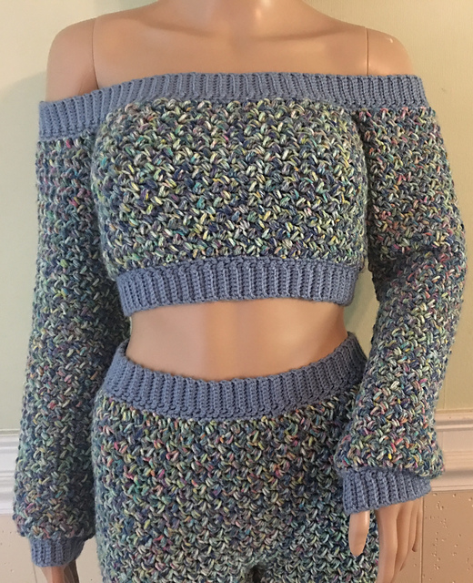 The Shoulder Crop Sweater pattern 