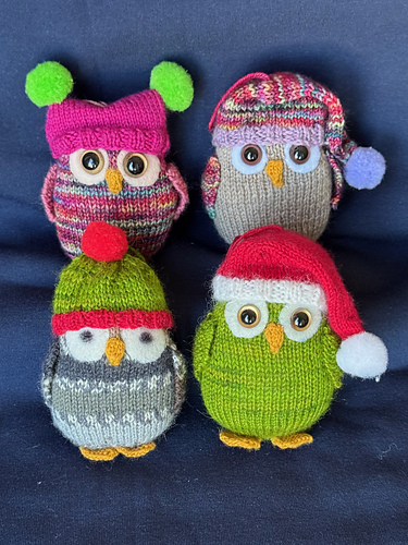 Christmas Tree Owls