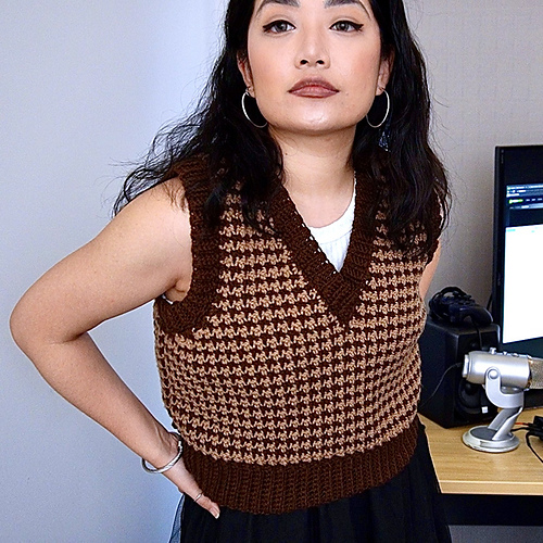 Houndstooth Vest - Cherilyn Q