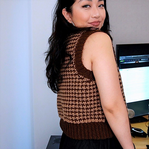 Houndstooth Vest - Cherilyn Q