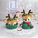Reversible Reindeer Cupcake pattern 