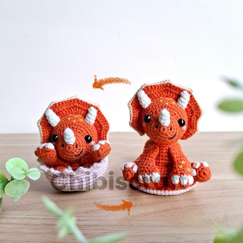 Reversible Baby Triceratops