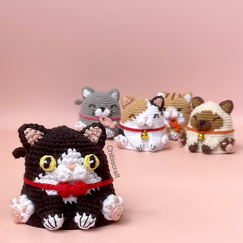 Tuxedo Cat Amigurumi - Febby Pranajaya