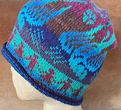 Shelby Bird Hat in aubergine and Tahoe color ways: long run baby cakes