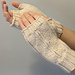 Machine Knit Fly Me To the Moon Mitts pattern
