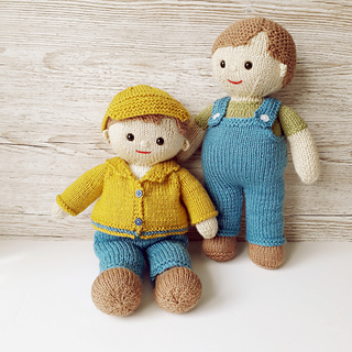 Billy and Joe - can be made to stand or sit.