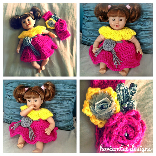 Vintage Style 12" Doll Dress photo 3
