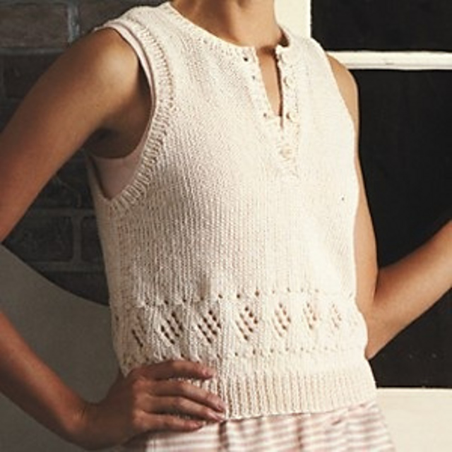 Ravelry Sleeveless Pullover pattern by Ann E. Smith