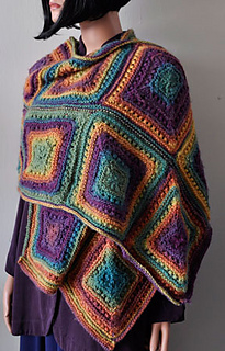 Ravelry: Mitered Squares Stole (or Scarf) pattern by Gail Tanquary