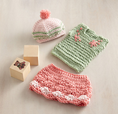 Olivia Doll Outfit: Skirt, Top & Hat photo 1