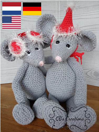 Hat earwarmers Mice Val n Tine photo 1