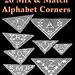 26 Mix & Match Alphabet Corners pattern 