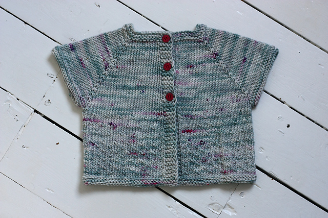 Pebble Cardigan pattern by Lucy Burns
