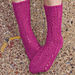 Twisted Flower Sock pattern 