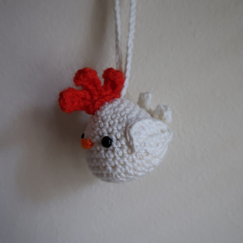 Ravelry Chicken Keychain pattern by Corduroykidd