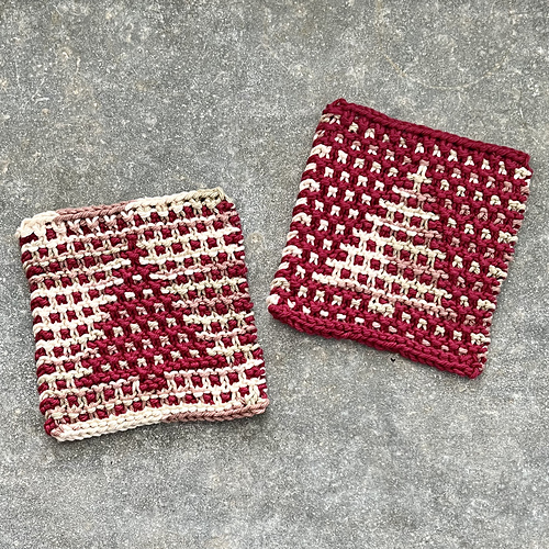 Worsted Tree Coasters