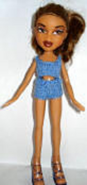 Bratz #043 Blue shorts and top