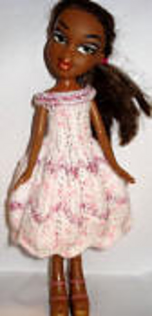 Bratz #032 White glitter dress