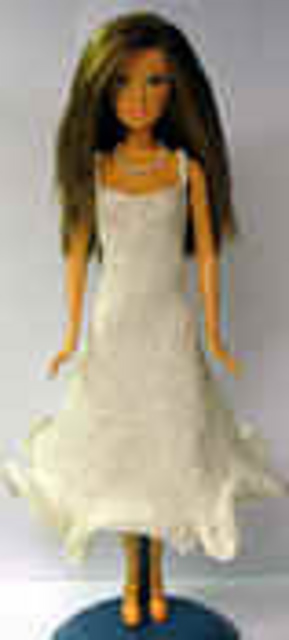 #0894 Winter white dress