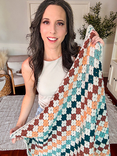 Colorful Granny Stitch Blanket