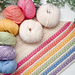 Wheat Stitch Triangle Shawl pattern 