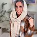 Wheat Stitch™ Hooded Scarf pattern