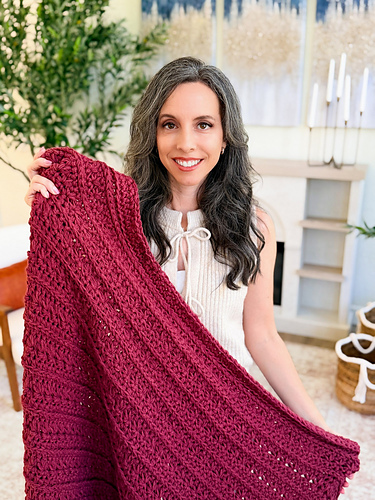 Petal Loop Stitch Blanket