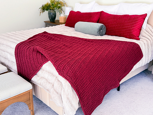 Ravelry: Petal Loop Stitch Blanket pattern by Briana K Designs
