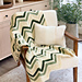 Petal Loop Chevron Blanket pattern 