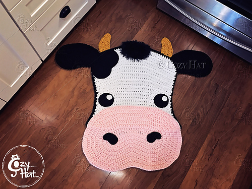 Ravelry: Molly The Cow Rug pattern by Ana