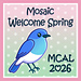 Join our Welcome Spring Mosaic Pillow and Tote MCAL