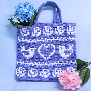 Welcome Spring Mosaic Tote