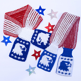 Patriotic Eagle Ascot in 2 sizes