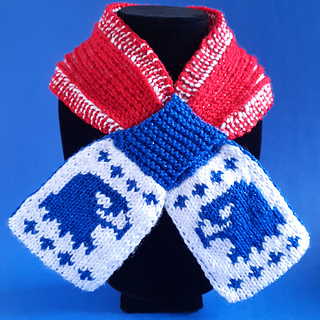 Patriotic Eagle Ascot reverse side