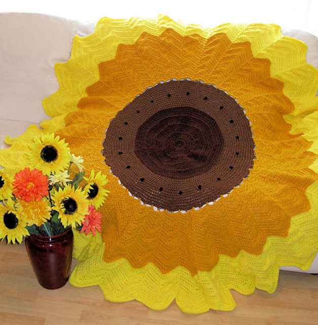 Ravelry: Stunning Sunflower Afghan pattern by Cherie Marie Leck
