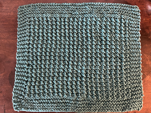 Back of washcloth/dishcloth