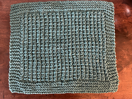 Front of washcloth/dishcloth