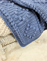 Cabled Diamond Baby Blanket by Kate Wagstaff of Crafting Friends Designs