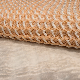 Textured Ribbon Candy Throw crochet pattern
