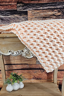 Textured Ribbon Candy Throw crochet pattern