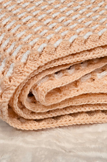 Textured Ribbon Candy Throw crochet pattern
