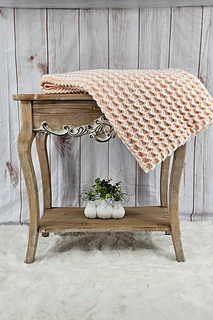 Textured Ribbon Candy Throw crochet pattern