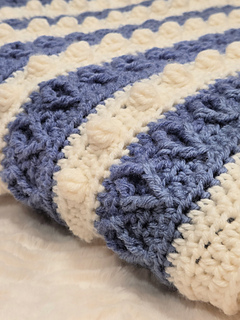 Diamond Puff Blanket crochet pattern