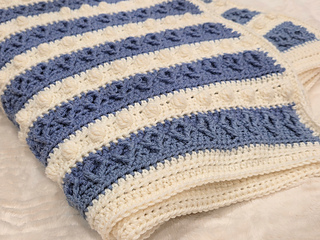 Diamond Puff Blanket crochet pattern