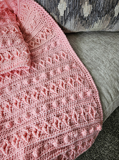Diamond Puff Blanket crochet pattern