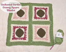 Enchanted Garden Granny Square Blanket