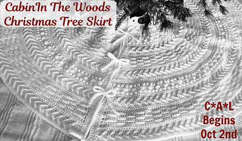 Cabin In The Woods Christmas Tree Skirt