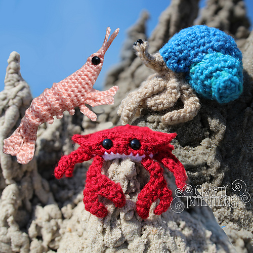 Tiny Trio 3: Crab, Shrimp & Hermit Crab